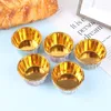 Backformen 50 Stücke Muffin Cupcake Liner Papierbecher Gold Kuchen Wrapper Cup Tray Fall DIY Gebäck Werkzeuge Liefert