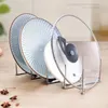 Kitchen Storage 1/2pcs Multifunctional Stainless Steel Lid Rest Stand Retractable Pot Pan Cover Holder Drain Shelf Rack