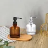 Dozowniki 350 ml mydła w łazience Dozownik szklany butelka ze stali nierdzewnej pompa ręczna ręka głowa