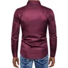 Chemise pour hommes Vintage Rivet Stripe Revers Lg Manches Slim Chemises Streetwear Homme Gothique Soirée Dr Chemises Ropa Gotica Hombre E4QK #