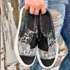 أحذية غير رسمية 2024 الخريف نساء شقة PU Canvas Gladiator المصممين الفاخرة Wedge Ladies Beach Office Party Sneakers