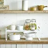 Keukenopslag Huishoudelijk ijzer Kruidenrek Benodigdheden Gelaagde planken Eenvoudige multifunctionele aanrechtrekken