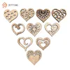 Feestdecoratie 50 stuks Hart Houten Gordijnen Liefde Houten Ambachten Bruiloft Verjaardag Valentijnsdag Geschenken Home Decor Handwerk Accessoires