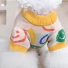 Cão vestuário camisola gato filhote de cachorro roupas casaco de malha pequeno traje outfit yorkie pomeranian poodle schnauzer bichon roupas
