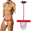 novità Thg cameriere Mankini costume sexy lingerie slip intimo uomo tuta e corsetto lingerie per uomo lingerie esotica H2ac #