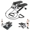 Mini step merdiven step katlanabilir pedal step egzersiz ekipmanları direnç bantları ile bükülme step makinesi maks. 150kg 240319