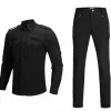 Séchage rapide Workwear Costume Hommes Militaire Combat Élastique Tactique Formation Ensemble Multi Poche Étanche Homme Personnel De Sécurité Uniforme r5bt #