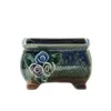 Maceta de plantas suculentas Retro con patrón Floral en relieve, maceta de bonsái decorada, jarrón exquisito, adornos de escritorio de oficina 240320