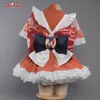 Stokta Uwowo Yoimiya Cosplay Maid Costume S-3XL Genshin Etki Fanart Cosplay Yoimiya Cosplay Yoimiya Maid Dr Halen cos R11U#