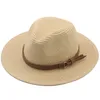 Panama Hat Summer Sun Hats For Women Men Beach Straw Fashion UV Protection Travel Cap Chapeu Feminino 240326