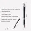 10pcs metalowy ballpoint Pen Press Student Nagroda Kreatywna biuro Prezent urodzinowy Wszystkie aluminiowe podpisywanie prętów 1,0 mm