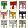 SASHES 25st Satin Bow Sash Wedding Chair Decoration Ribbon Band Belt Ties Butterfly Craft Christmasion Garden Garden Party Supplies