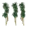 Dekorativa blommor 15 PCS Model Tree Palm Green Landscape Cake Decorations Dekorera landskap Barnväxt