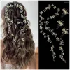 Hair Clips Barrettes Bride Headwear Set 1 Meter Soft Chain Headband 3 Hairpins And Pin Hairpin Accessories. Drop Delivery Jewelry Hair Oteut