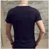 Summer Cott T-shirts hommes Basic Simple V Couper Tops Tee Couleur solide T-shirt pour les vêtements masculins Tshirts M-3xl Tops Tees S4OI #