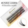 False Eyelashes JB Jeyelabeau Natural 10D/20D/30D/40D DIY Cluster Lashes 60 Bundles Individual Mink Lash Fluffy Makeup Cilias Supplies