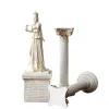 Sculptures Athéna Déesse Sculpture Décor À La Maison Ancien Grec Doré Colonne Romaine Résine Statue Ange Ornements Décor De Chambre Artisanat Cadeaux