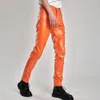 Mens Leather Pants Skinny Fit Stretch Fashion Pu Trousers Nightclub Party Dance Thin 240315