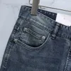 Jeans hommes 2024 automne hiver nouveau élastique fi broderie taille 29-40 pantalon droit LG étiquette en cuir personnalisée britannique Y7LK #