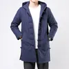 Inverno estilo chinês grosso parkas 2022 homens quente lg trench coat homens harajuku retro tang terno masculino com capuz cott-acolchoado jaqueta p6wb #