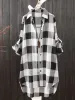 Frauen Plaid Cott Hemd Chic Frauen Bluse Elegante und Jugend frauen Blusen Neue In Externe Kleidung Koreanischen Stil P1NY #