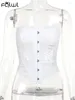 Tanks pour femmes Habbris Summer White Lace Patchwork Tube Tops Sexy Midnight Party Vêtements Femmes 2024 Coquettish Corset nu à poitrine unique