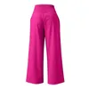 Wiosenne lato dla kobiet 2024 Nowe kobiety spodni biurowe Lady Cott Linen Pockety