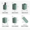 Sets Light Luxury Wash Set Bathroom Supplies Fivepiece Ceramic Hotel Nordic Minimalist Bathroom Supplies Mouthwash Cup Brushing Cup