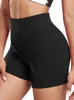 Svokor Rib Shorts pour femmes Butt Lift Seaml Biker Collants respirant élastique jambières d'exercices femme tenue décontractée pantalons de survêtement 94uj #