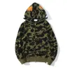 Sweat à capuche de créateur pour hommes Hoodies de requin à zipage complet pour femme camouflage noir veste à capuche bleu sweat à capuche