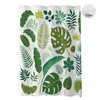 Rideaux de douche en tissu polyester, plantes à séchage rapide, imprimés avec crochets, motif exquis, salle de bain pour salle de bain