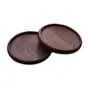 Table Mats 1pcs 8.8 8.8cm Wooden Cups Placemat Black Walnut Wood Round Heat Resistant Tea Coffee Cup Pad Placemats
