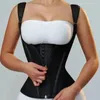 Afrulia High Compression Body Shaper för midja Trainer Corset Modeling Belt Tank Top Mage Control Vest Fajas Colombianas Girdle 240327