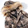 Fi Col De Fourrure Veste D'hiver Hommes Camoue Militaire Veet Parka Épaisse Hommes Lg Trench Coat Outwear Coupe-Vent Veste Chaude 29wu #