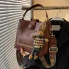 Sac à main Vintage en cuir PU pour femmes, petit sac seau Simple à cordon de serrage, sac à bandoulière de luxe noir de styliste à la mode pour dames, 2024