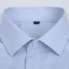 men's cott shirt no-ir busin Solid color casual twill fi lg sleeve social office high quality busin formal wear f109#