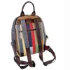 Sac Vintage pour femmes, sac à bandoulière avec épissure de treillis coloré, sacs à dos de voyage pour femmes, 040224