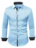 2023 autunno solido camicia da uomo Baggy manica Lg Butt hawaiano 100% camicia di lino Cott per uomo camicetta Camisa Masculina Streetwear Z5yO #