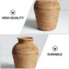 Vase Rattan Vase Indoor Plants Decor Office Woven Home Desktop Flower Arranchary Dry