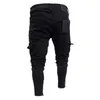 cargo Pants Jeans Mens Ripped Black Straight Slim Denim Trousers Streetwear Biker Stretch Casual Y2k Jeans Fi Man Clothing S1Wd#