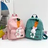 Kids Cute Cartoon Rabbit Backpack Childrens Bag Boys Girls Backpacks for Kindergarten Baby Outgoing Backpack Child Bag 240318