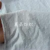 Fabric Cotton White Cloth DIY Shirt Dress Cloth Embroidered Cotton Fabric DIY Apparel Sewing Fabric 100x140cm