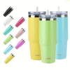 30oz Bpa-free Insulated Stainless Steel Tumbler with Straw - Leak-proof, Thermal Travel Cup, Ideal for Runners & Outdoor