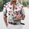 2022 Kerst Shirts 3d Gedrukt Xmas Lg Mouw Blouse Vakantie Party Tops Oversized T-shirt Voor Mannen Kleding Harajuku camisa O3SK #