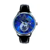 K Leisure Full Sky Star Orologio da uomo di fascia alta Planet Fondo trasparente Orologio meccanico completamente automatico Fibbia a farfalla in acciaio di precisione Trend