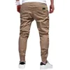 Pantaloni da uomo Fitness Corsa Pantaloni sportivi Multi-bag Piede Slim Fit Abbigliamento da lavoro Casual