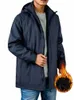 2023 Neue Männer Winter WAM Jacke Fleece Gefüttert Verdicken Mit Kapuze Windjacke Mantel Männer Mittlere LG Thermische Mantel Plus Größe 8XL n4Q5 #