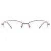 Small Metal Women Spectacles Half Rim Colourful Fashion Glasses Frame For Prescription Lenses 240313