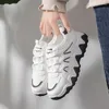 Casual Shoes 2024 Autumn Women's White Korean Version Of Thick-soled Wave All-match Sports