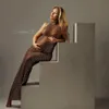 Sexy brillant perceuse maternité pographie accessoires déesse robe body Tulle robe de grossesse pour Po Shoot accessoires vêtements 240315